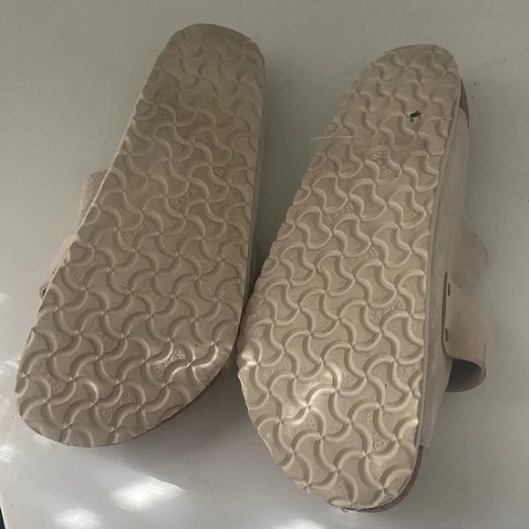 Birkenstock Kyoto Sandals beige men Sz 10 - Picture 4 of 4